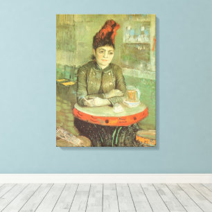 Vincent van Gogh - Portrait of Agostina Segatori Canvas Print
