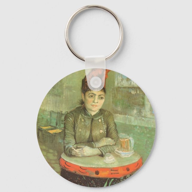 Vincent van Gogh - Portrait of Agostina Segatori Key Ring (Front)