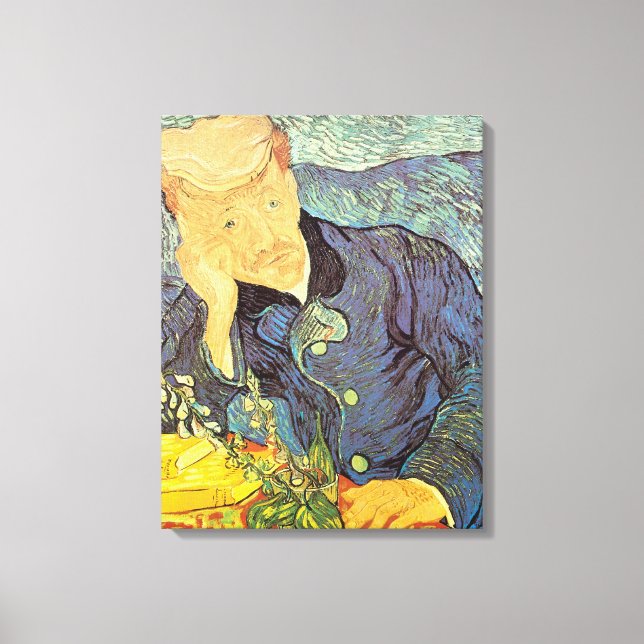 Vincent van Gogh - Portrait of Doctor Gachet Canvas Print (Front)
