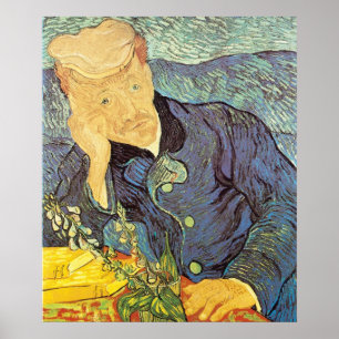 Vincent van Gogh - Portrait of Doctor Gachet Poster