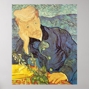 Vincent van Gogh - Portrait of Doctor Gachet Poster