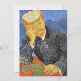 Vincent Van Gogh - Portrait of Doctor Paul Gachet Invitation