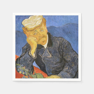 Vincent Van Gogh - Portrait of Doctor Paul Gachet Napkin