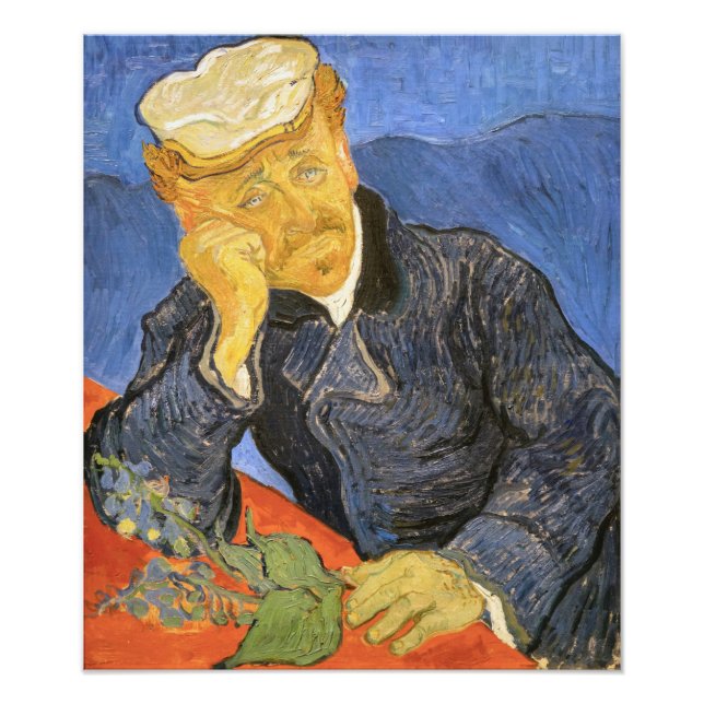 Vincent Van Gogh - Portrait of Doctor Paul Gachet Photo Print (Front)