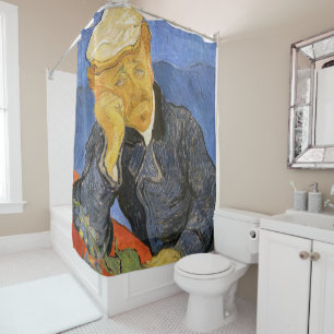 Vincent Van Gogh - Portrait of Doctor Paul Gachet Shower Curtain
