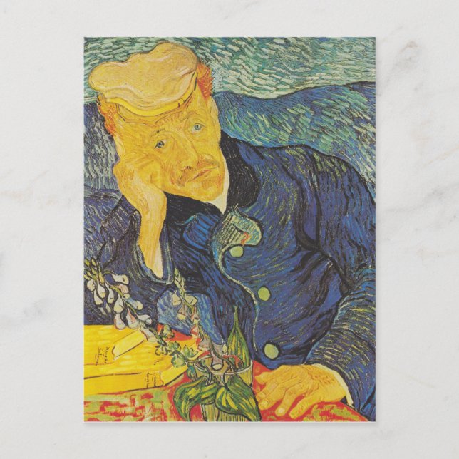Vincent Van Gogh - Portrait of Dr. Gachet Postcard (Front)