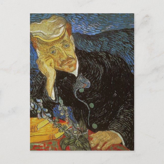 Vincent van Gogh Portrait of Dr. Gachet was painte Postcard (Front)
