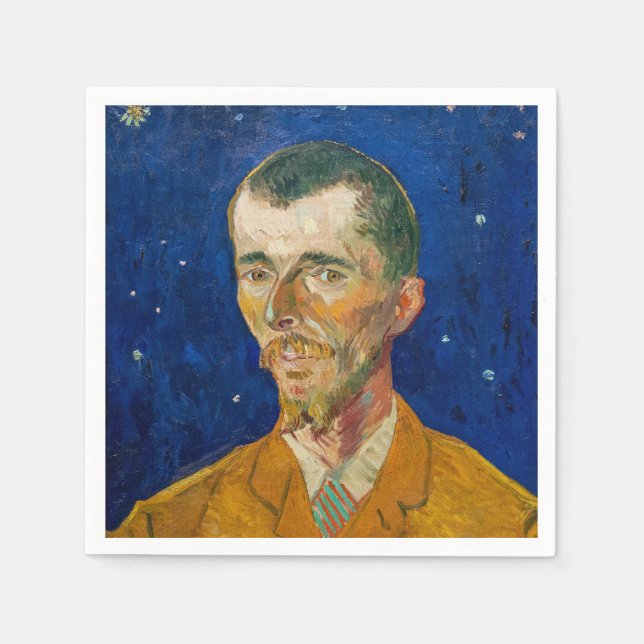Vincent Van Gogh - Portrait of Eugene Boch, Arles Napkin (Front)
