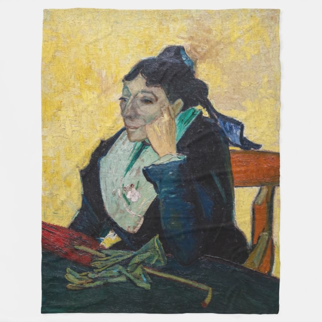 Vincent Van Gogh - Portrait of Madame Ginoux Fleece Blanket (Front)