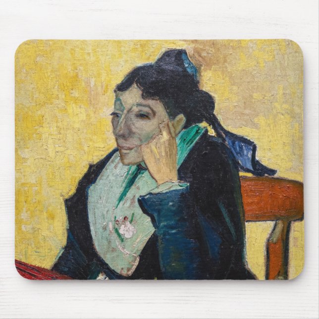 Vincent Van Gogh - Portrait of Madame Ginoux Mouse Mat (Front)