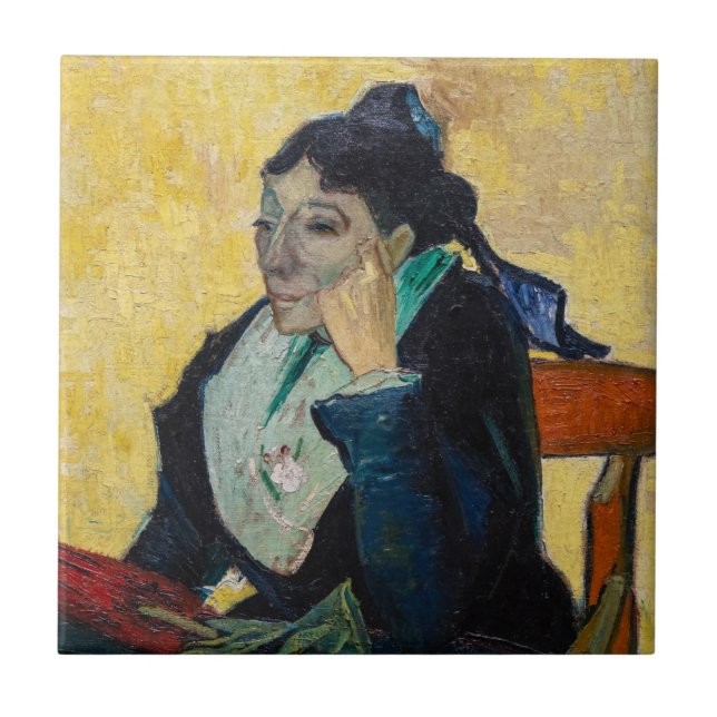 Vincent Van Gogh - Portrait of Madame Ginoux Tile (Front)