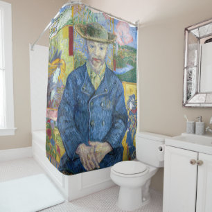 Vincent van Gogh - Portrait of Pere Tanguy Shower Curtain