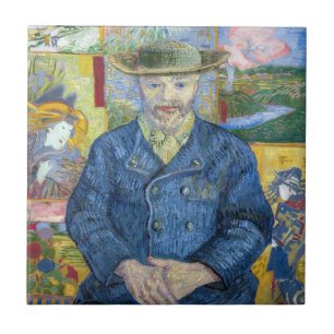Vincent van Gogh - Portrait of Pere Tanguy Tile