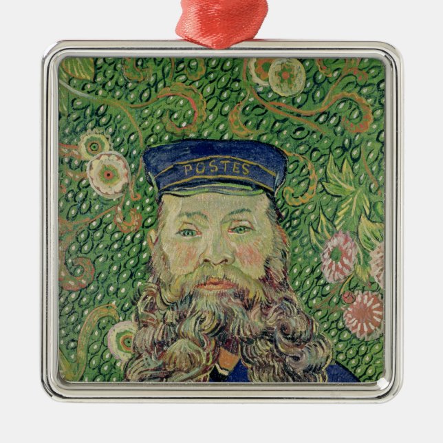 Vincent van Gogh | Portrait of the Postman Metal Tree Decoration (Front)