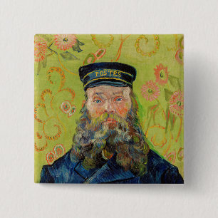 Vincent Van Gogh - Postman Joseph Roulin 15 Cm Square Badge