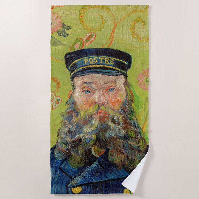 Vincent Van Gogh - Postman Joseph Roulin Beach Towel (Front)