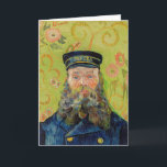 Vincent Van Gogh - Postman Joseph Roulin Card<br><div class="desc">Portrait of the Postman Joseph Roulin / Joseph-Etienne Roulin,  le postier - Vincent Van Gogh,  April 1889</div>