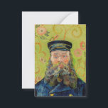 Vincent Van Gogh - Postman Joseph Roulin Card<br><div class="desc">Portrait of the Postman Joseph Roulin / Joseph-Etienne Roulin,  le postier - Vincent Van Gogh,  April 1889</div>