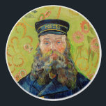 Vincent Van Gogh - Postman Joseph Roulin Ceramic Knob<br><div class="desc">Portrait of the Postman Joseph Roulin / Joseph-Etienne Roulin,  le postier - Vincent Van Gogh,  April 1889</div>