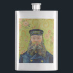 Vincent Van Gogh - Postman Joseph Roulin Hip Flask<br><div class="desc">Portrait of the Postman Joseph Roulin / Joseph-Etienne Roulin,  le postier - Vincent Van Gogh,  April 1889</div>