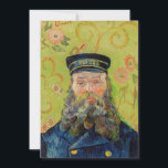 Vincent Van Gogh - Postman Joseph Roulin Invitation<br><div class="desc">Portrait of the Postman Joseph Roulin / Joseph-Etienne Roulin,  le postier - Vincent Van Gogh,  April 1889</div>