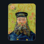 Vincent Van Gogh - Postman Joseph Roulin Magnet<br><div class="desc">Portrait of the Postman Joseph Roulin / Joseph-Etienne Roulin,  le postier - Vincent Van Gogh,  April 1889</div>