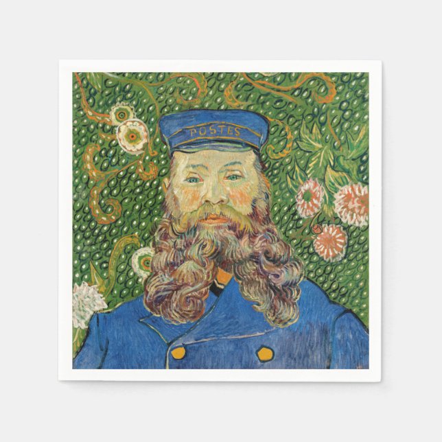 Vincent Van Gogh - Postman Joseph Roulin Napkin (Front)