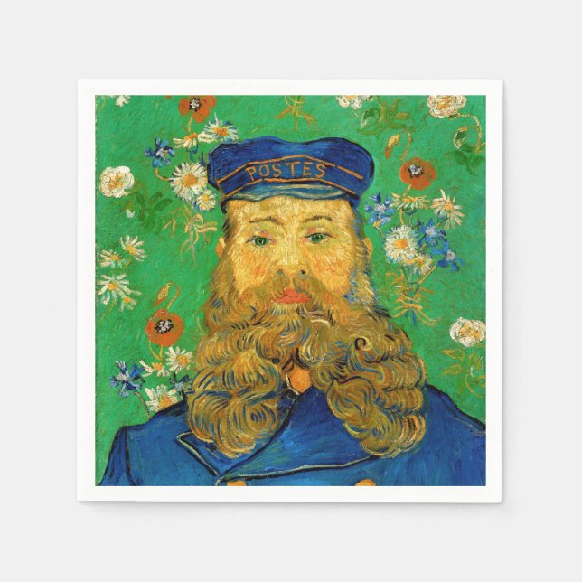 Vincent Van Gogh - Postman Joseph Roulin Napkin (Front)