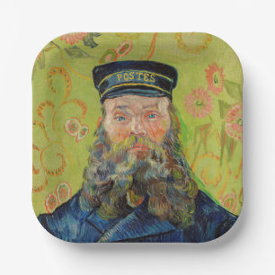 Vincent Van Gogh - Postman Joseph Roulin Paper Plate