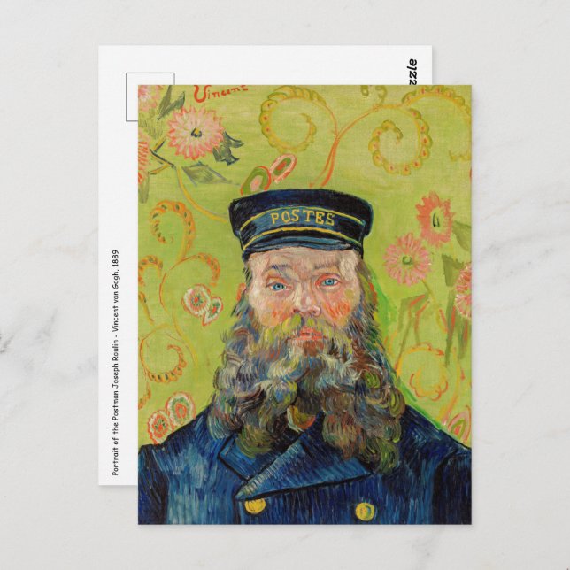 Vincent Van Gogh - Postman Joseph Roulin Postcard (Front/Back)