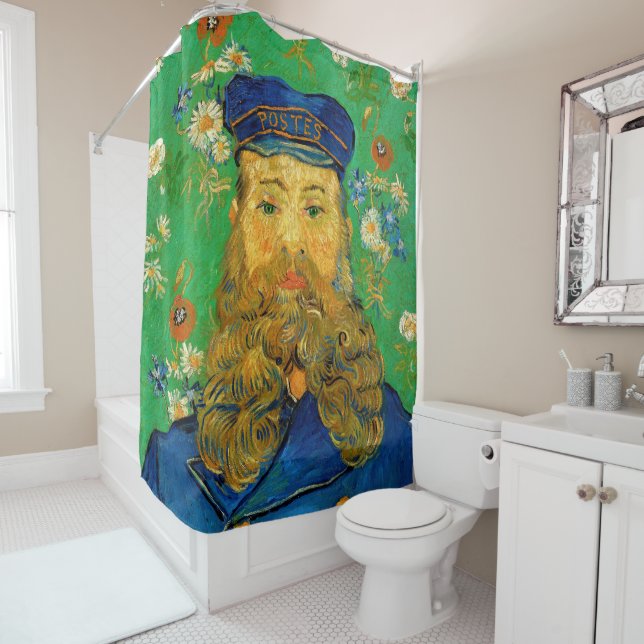 Vincent Van Gogh - Postman Joseph Roulin Shower Curtain (In Situ)