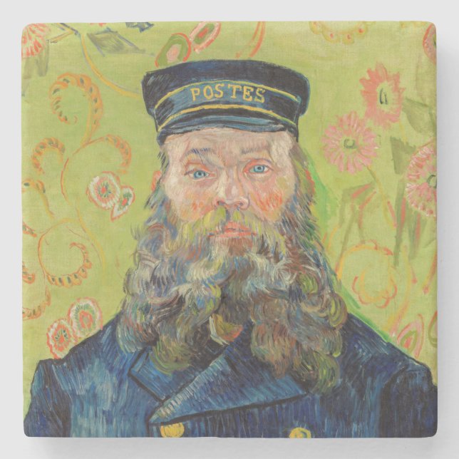 Vincent Van Gogh - Postman Joseph Roulin Stone Coaster (Front)
