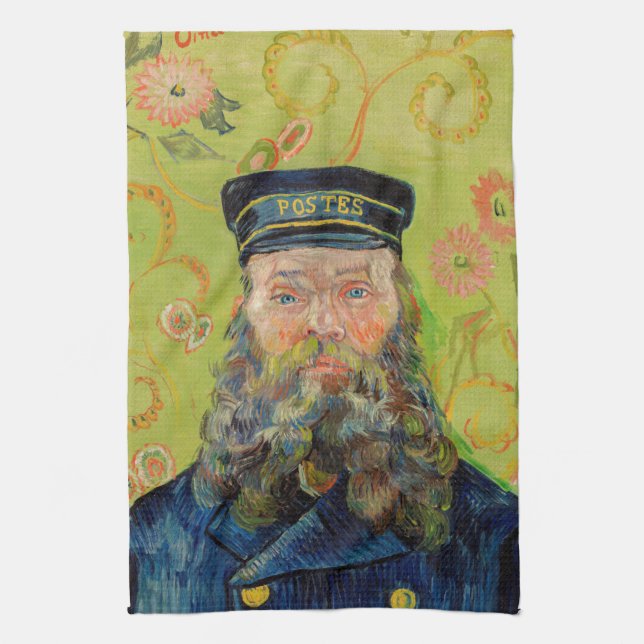 Vincent Van Gogh - Postman Joseph Roulin Tea Towel (Vertical)