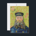 Vincent Van Gogh - Postman Joseph Roulin Thank You Card<br><div class="desc">Portrait of the Postman Joseph Roulin / Joseph-Etienne Roulin,  le postier - Vincent Van Gogh,  April 1889</div>