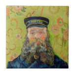 Vincent Van Gogh - Postman Joseph Roulin Tile<br><div class="desc">Portrait of the Postman Joseph Roulin / Joseph-Etienne Roulin,  le postier - Vincent Van Gogh,  April 1889</div>