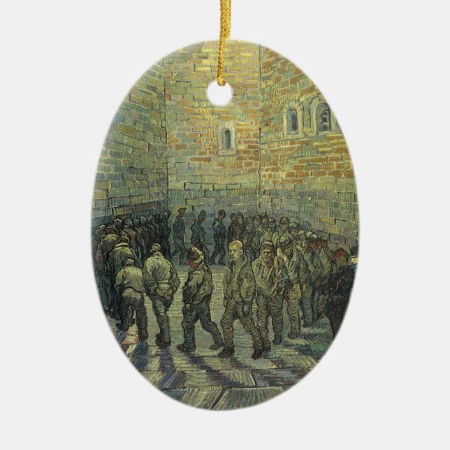Vincent van Gogh - Prisoners Exercising Ceramic Tree Decoration (Front)