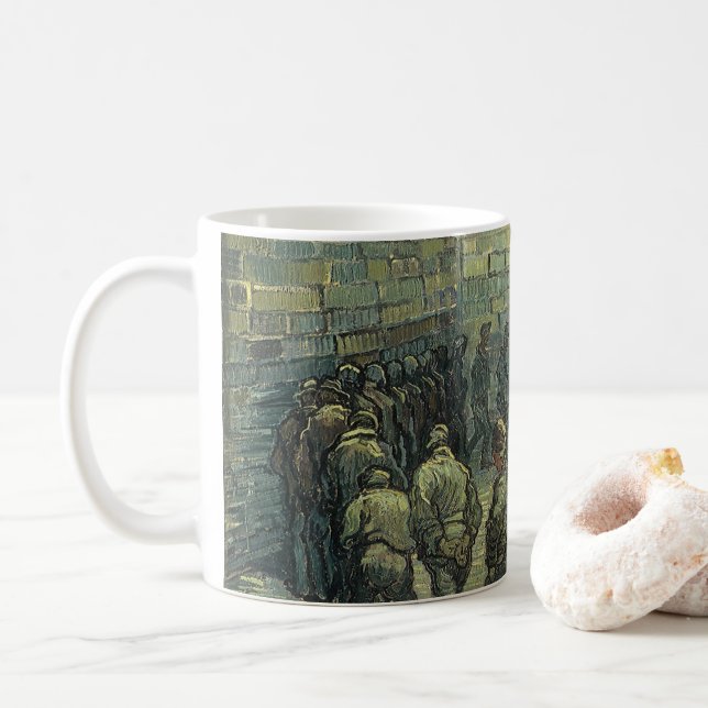 Vincent van Gogh - Prisoners Exercising Coffee Mug (With Donut)