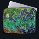 vincent van gogh purple irises laptop sleeve<br><div class="desc">Van Gogh purple irises.   Digitally enhanced by PixDezines.
com.   All rights reserved</div>