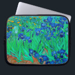 vincent van gogh purple irises laptop sleeve<br><div class="desc">Van Gogh purple irises.   Digitally enhanced by PixDezines.
com.   All rights reserved</div>