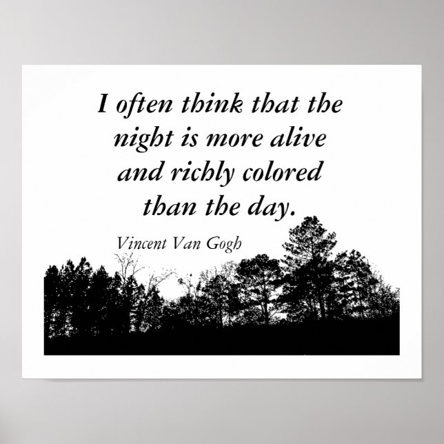 Vincent Van Gogh - Quote poster (Front)