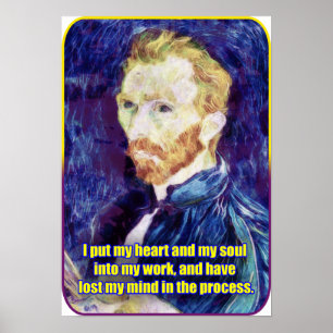 Vincent van Gogh - Quote Poster