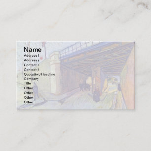 Vincent Van Gogh - Railway Bridge Over Montmajour Business Card