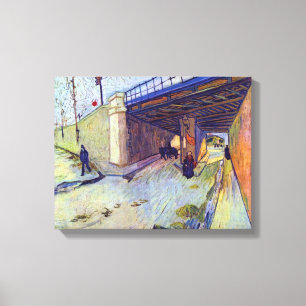 Vincent Van Gogh - Railway Bridge Over Montmajour Canvas Print