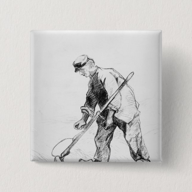 Vincent van Gogh | Reaper 15 Cm Square Badge (Front)