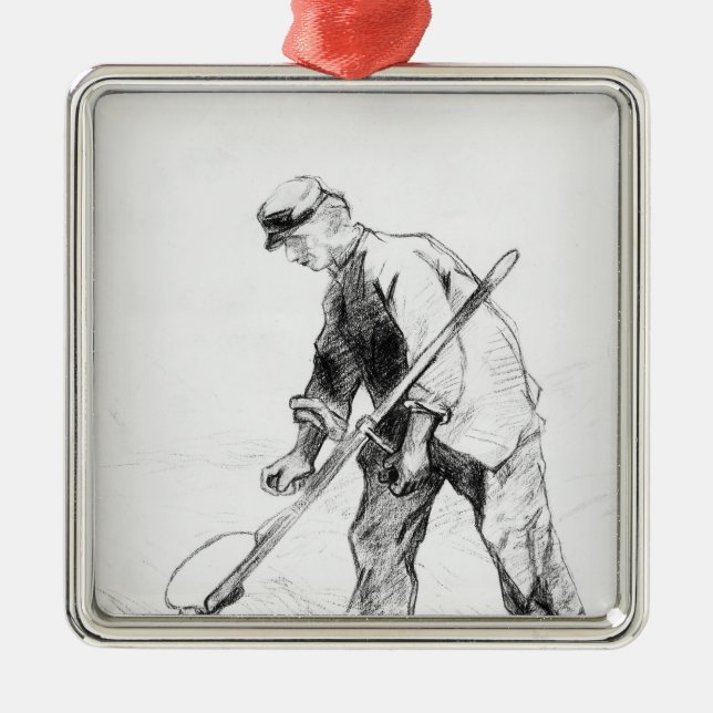 Vincent van Gogh | Reaper Metal Tree Decoration (Front)