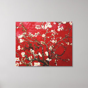 Vincent van Gogh  Red Almond Blossom (1890) Canvas Print