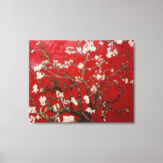 Vincent van Gogh  Red Almond Blossom (1890) Canvas Print