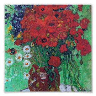 Vincent Van Gogh - Red Poppies and Daisies Photo Print