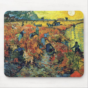 Vincent Van Gogh - Red Vineyard At Arles Painting Mouse Mat