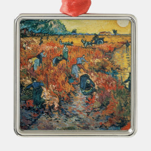 Vincent van Gogh   Red Vineyards at Arles, 1888 Metal Tree Decoration